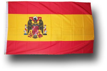 Spain - 3"X5" Historic Polyester Flag (Franco)