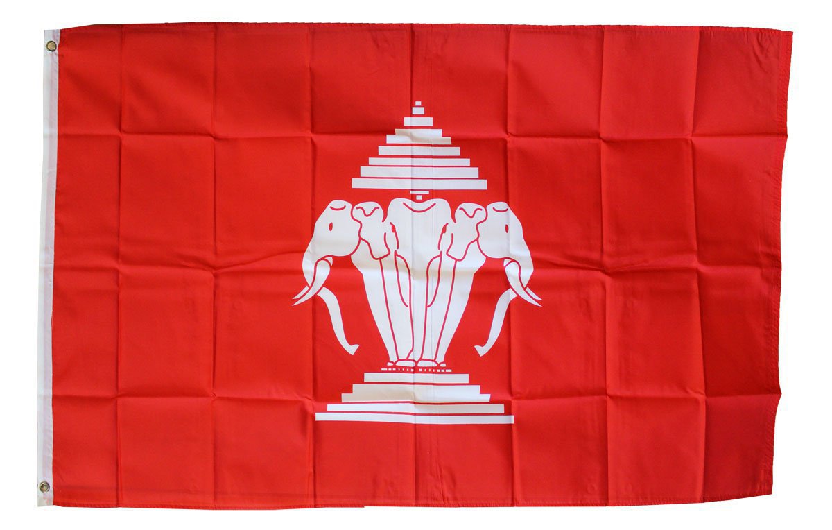 Laos - 3"X5" Polyester Flag (old)