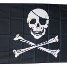Jolly Roger - 3"X5" Polyester Flag (Eyepatch)