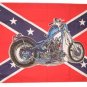 Motorcycle/Confederate - 3"X5" Polyester Flag
