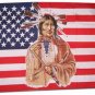 American Indian/USA - 3"x5" Polyester Flag