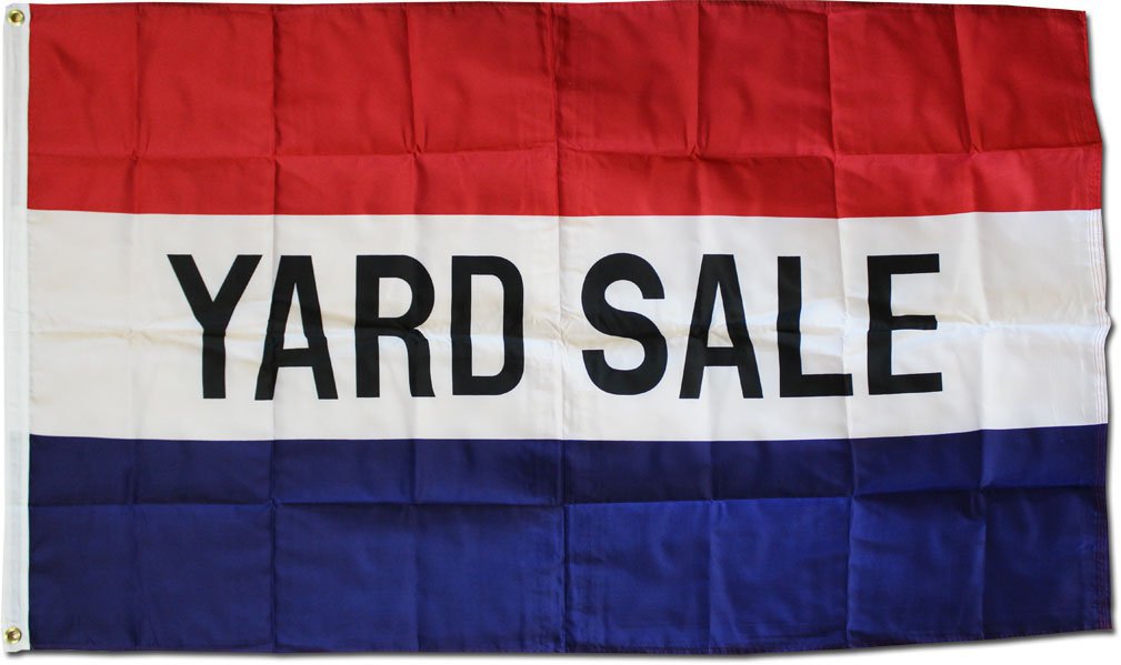 Yard Sale - 3"X5" Polyester Flag