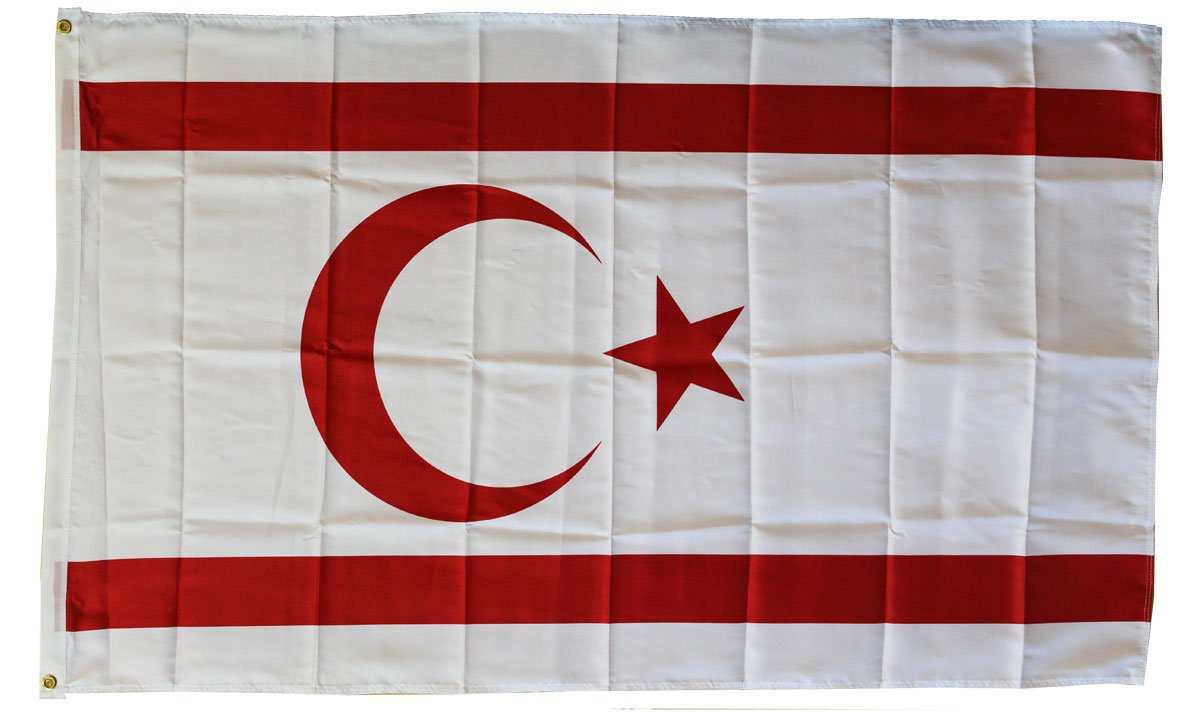 Northern Cyprus - 3"X5" Polyester Flag