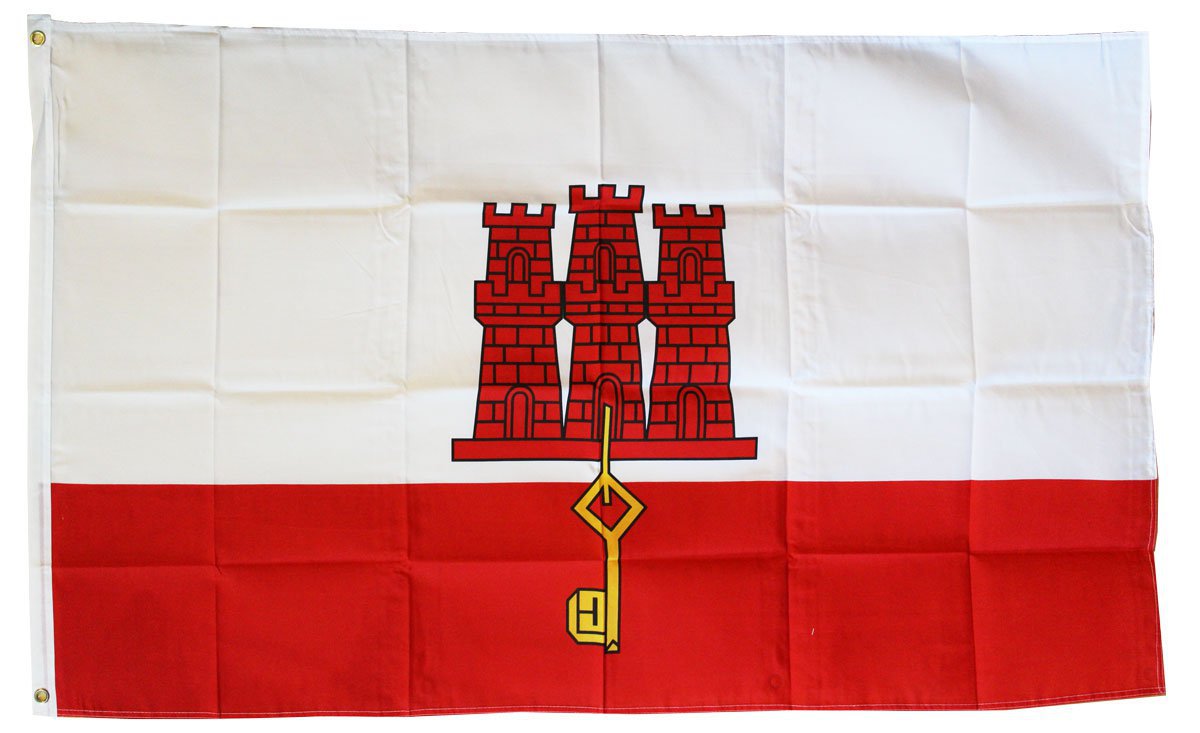 Gibraltar - 3"X5" Polyester Flag