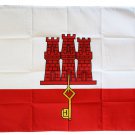 Gibraltar - 3"X5" Polyester Flag