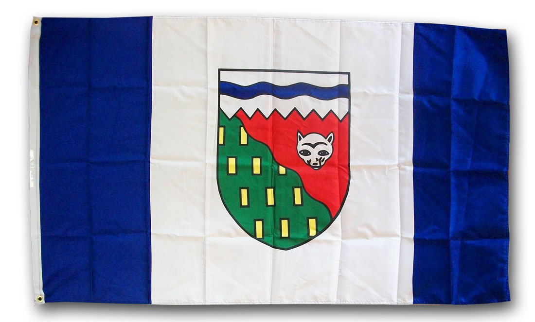 Northwest Territories - 3"X5" Polyester Flag