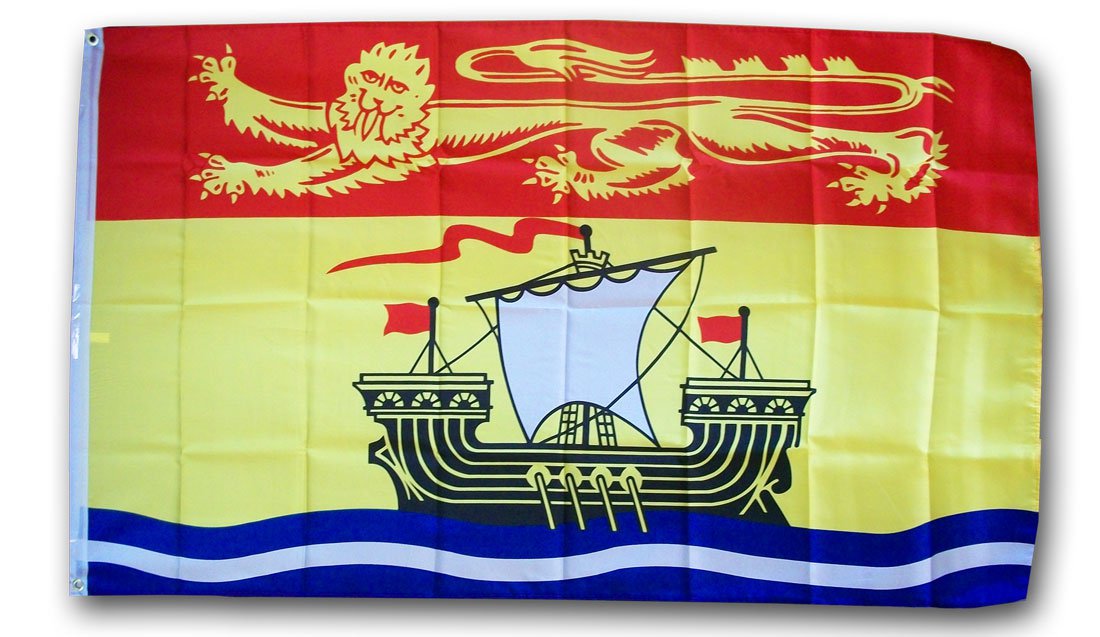 New Brunswick - 3"X5" Polyester Flag
