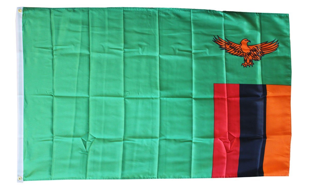 Zambia - 3"X5" Polyester Flag