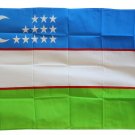 Uzbekistan - 3"X5" Polyester Flag