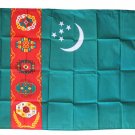 Turkmenistan - 3"X5" Polyester Flag