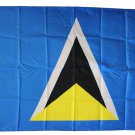 St. Lucia - 3"X5" Polyester Flag