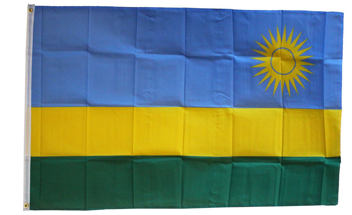 Rwanda - 3"X5" Polyester Flag