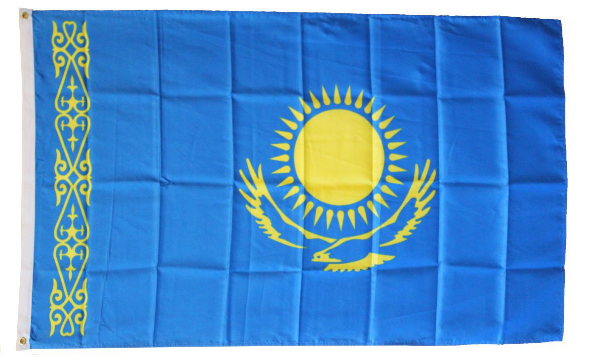 Kazakhstan - 3"X5" Polyester Flag