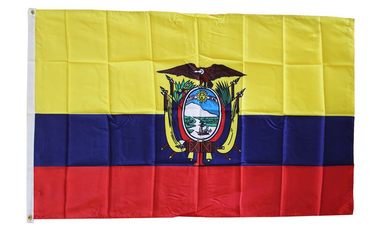 Ecuador - 3"X5" Polyester Flag (State)