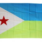 Djibouti - 3"X5" Polyester Flag