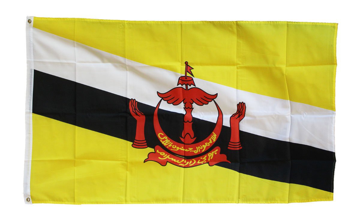 Brunei - 3"X5" Polyester Flag