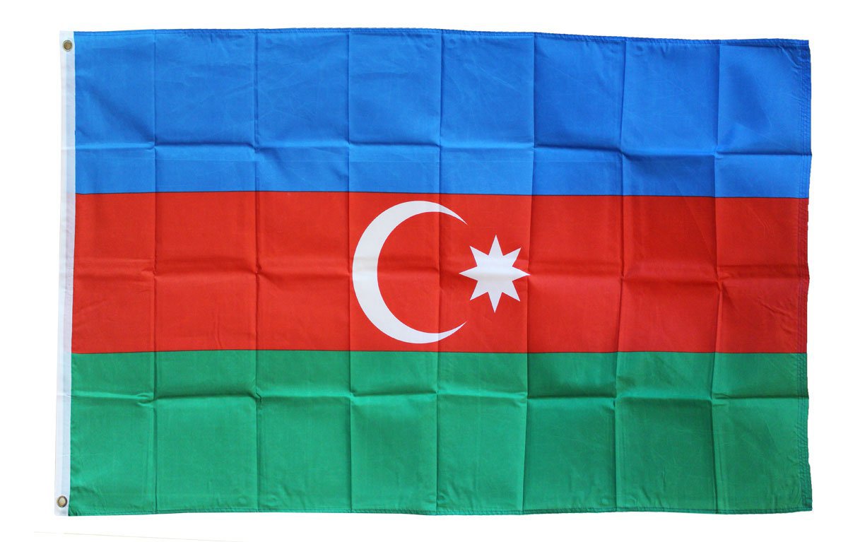 Azerbaijan - 3"X5" Polyester Flag