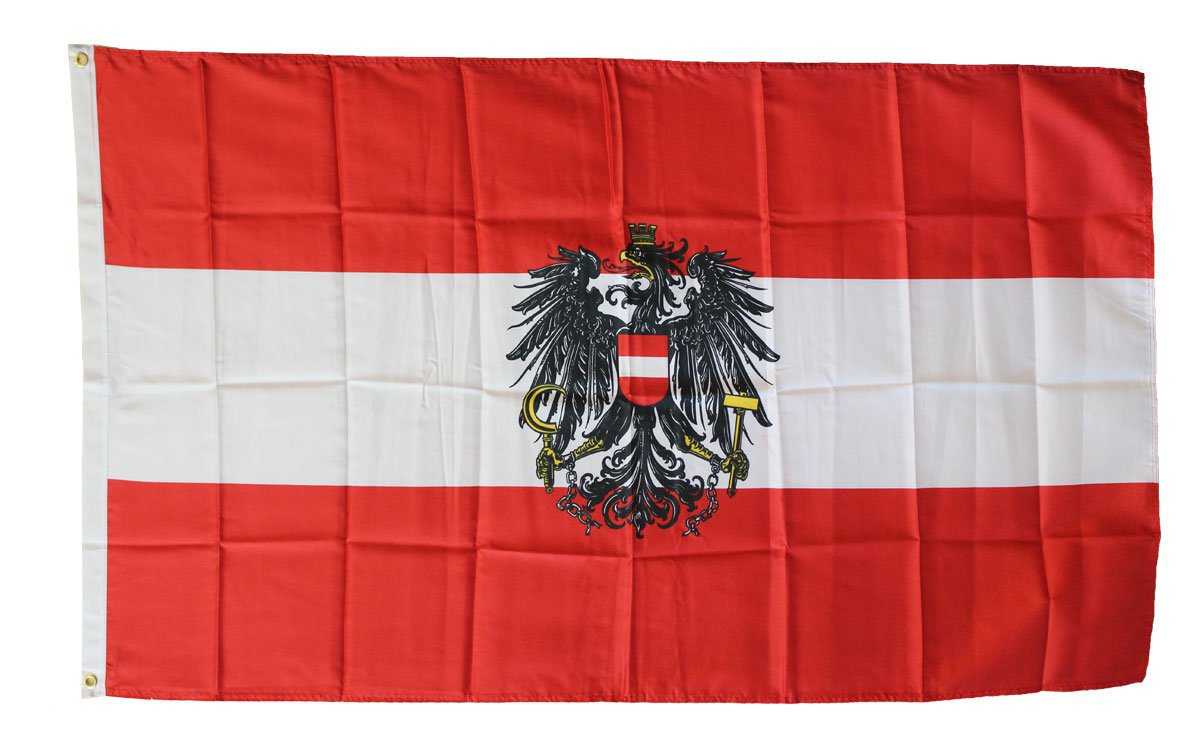 Austria - 3"X5" Polyester Flag (Eagle)