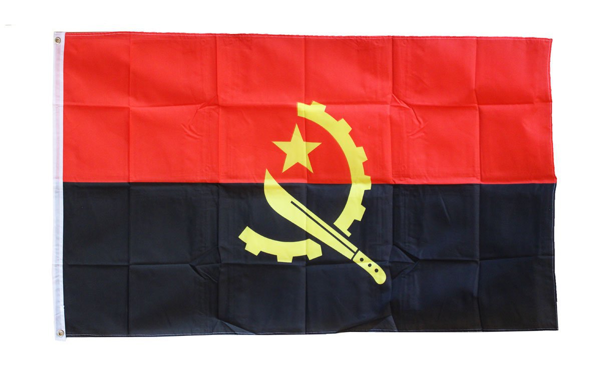 Angola - 3"X5" Polyester Flag