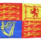 Royal Standard of the United Kingdom - 3"X5" Polyester Flag