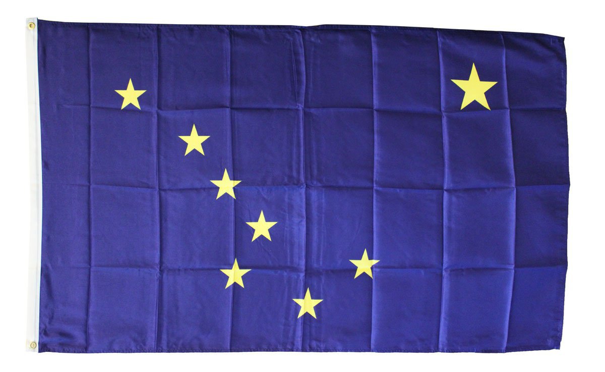 Alaska - 3"X5" Polyester Flag