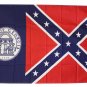 Georgia - 3"X5" Polyester Flag (Pre-2001)