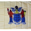 New Jersey - 3"X5" Polyester Flag