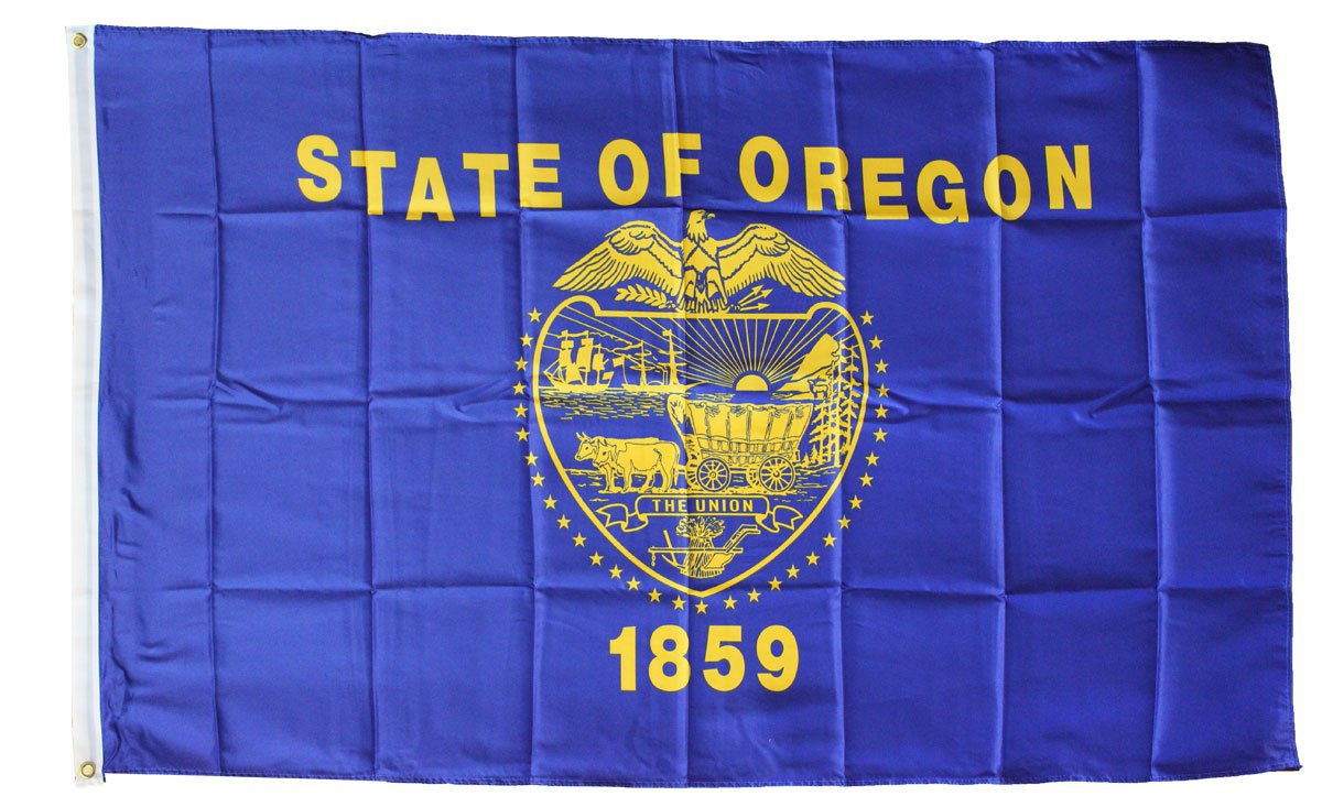 Oregon - 3"X5" Polyester Flag (Single-Reverse)