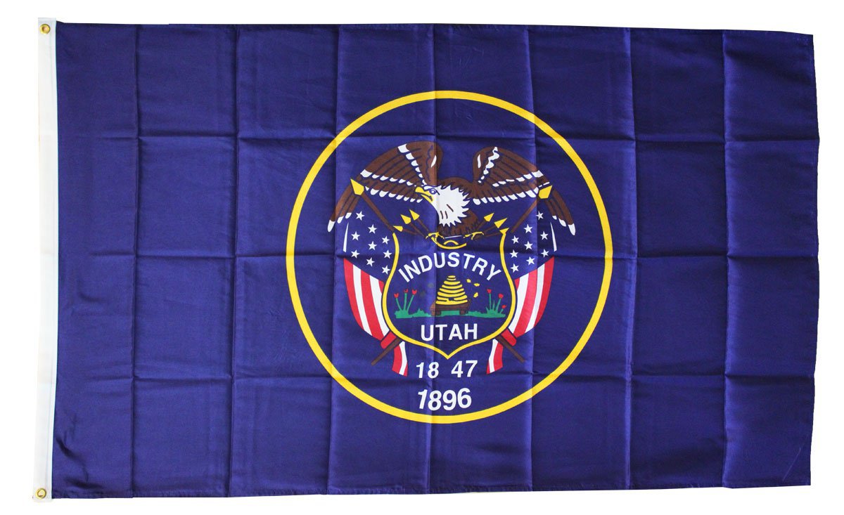 Utah - 3"X5" Polyester Flag