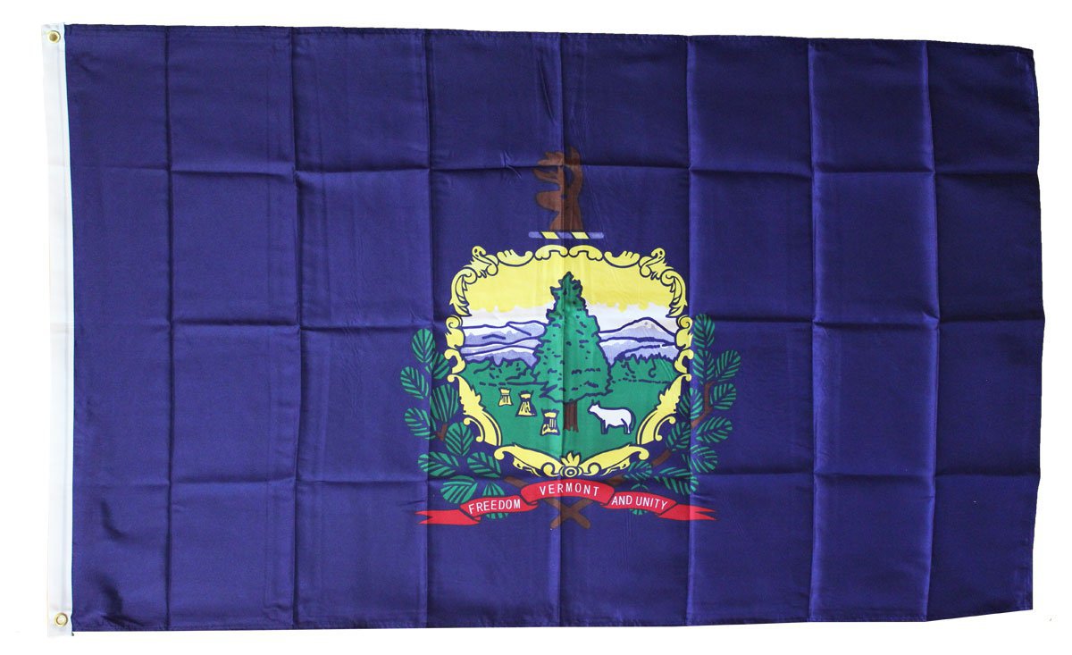 Vermont - 3"X5" Polyester Flag
