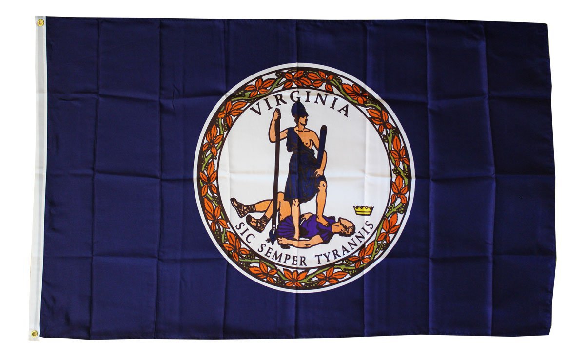 Virginia - 3"X5" Polyester Flag