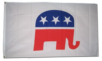 Republicans - 3"X5" Polyester Flag