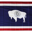 Wyoming - 3"X5" Polyester Flag