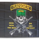 Army Rangers - 3"X5" Polyester Flag