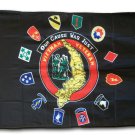Vietnam Veterans - 3"X5" Polyester Flag (Black)