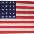 USA - 3"X5" Polyester Flag (35-Stars)
