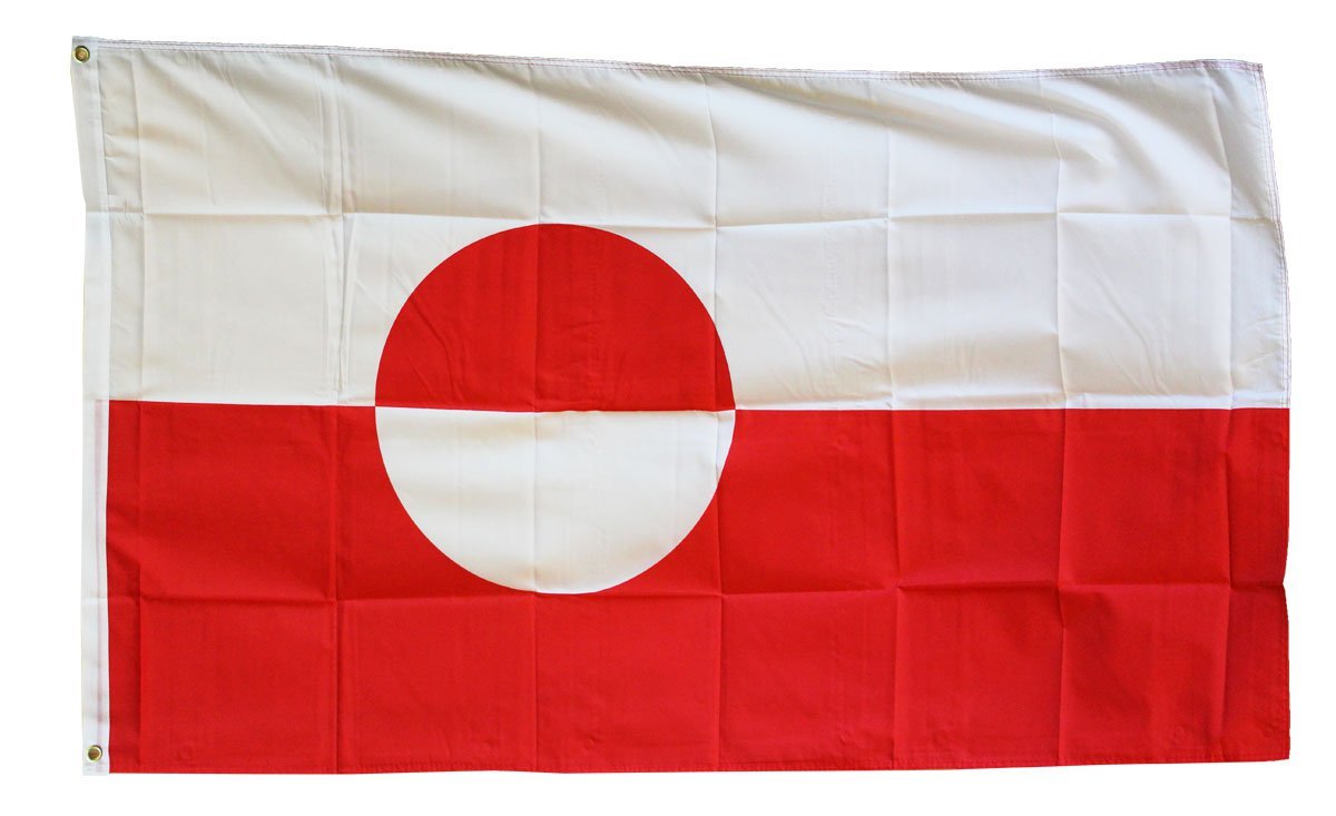 Greenland - 3"X5" Polyester Flag