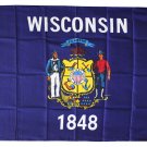 Wisconsin - 3"X5" Polyester Flag