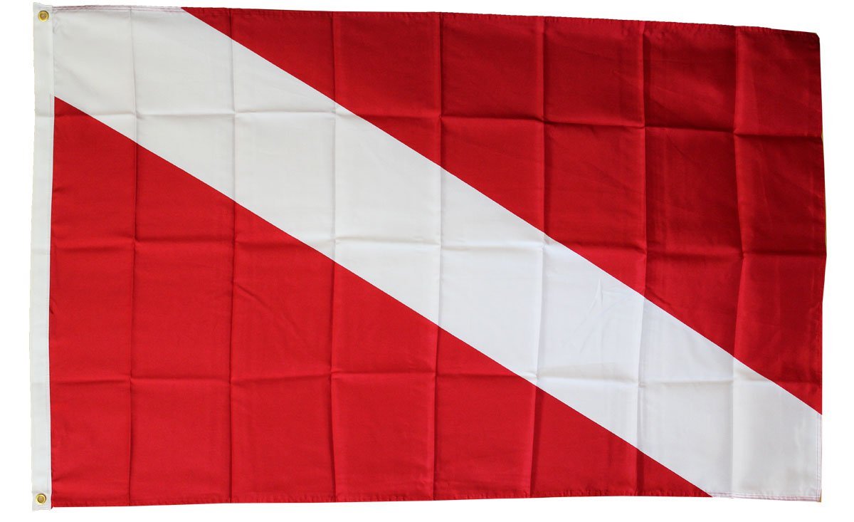 Diver Down - 3"X5" Polyester Flag