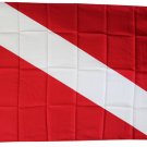 Diver Down - 3"X5" Polyester Flag