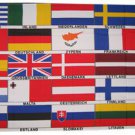 25 European Nations - 3"X5" Polyester Flag