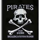Pirates for Hire - 18""X24"" Nylon Flag