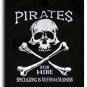 Pirates for Hire - 18""X24"" Nylon Flag