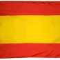 Spain - 3"X5" Nylon Flag (Civil)
