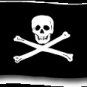 Jolly Roger - 3"X5" Nylon Flag