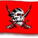 Caribbean Pirate - 3"X5" Nylon Flag