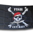 Fish Or Cut Bait - 3"X5" Nylon Flag