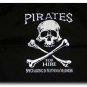 Pirates for Hire - 3"X5" Nylon Flag