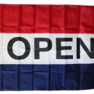 Open - 3"X5" Nylon Flag (red/white/blue)