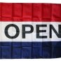 Open - 3"X5" Nylon Flag (red/white/blue)